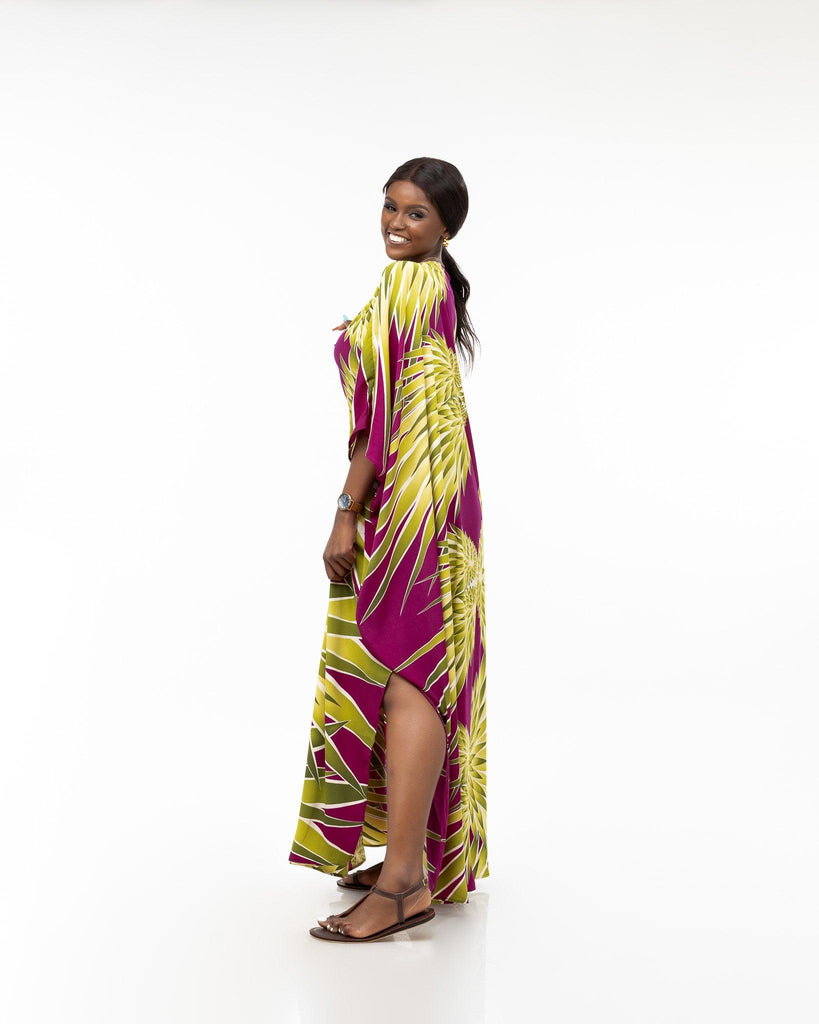 Monrovia Kaftan In EGGPLANT - Ikojn