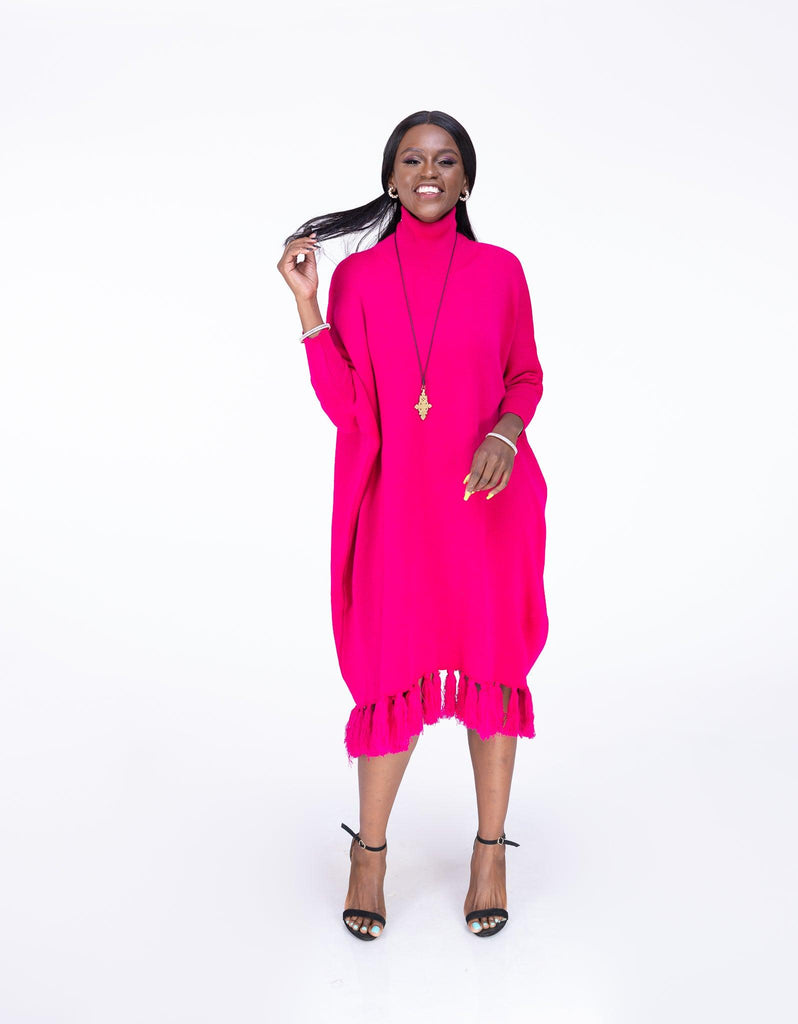 Buy Latest Romani Knit DRESS FUCSIA |Pink online Women's fashion Styles -Ikojn Westlands Nairobi Kenya