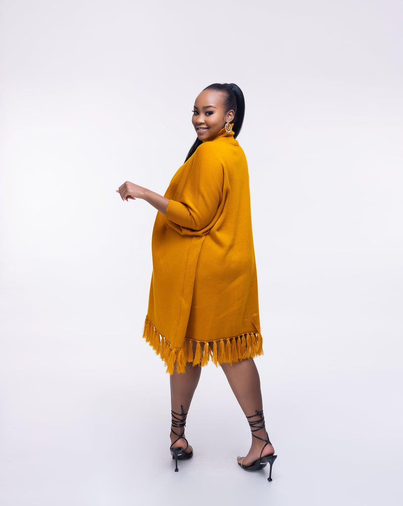 Buy Latest Romani Knit DRESS MUSTARD |Yellow Orange online Women's fashion Styles -Ikojn Westlands Nairobi Kenya