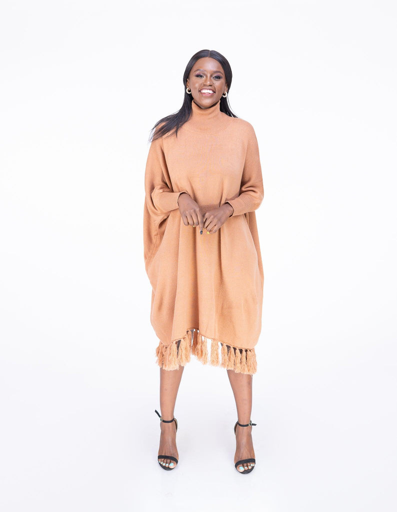 Buy Latest Romani Knit DRESS MOCHA |Light Brown TAN online Women's fashion Styles -Ikojn Westlands Nairobi Kenya