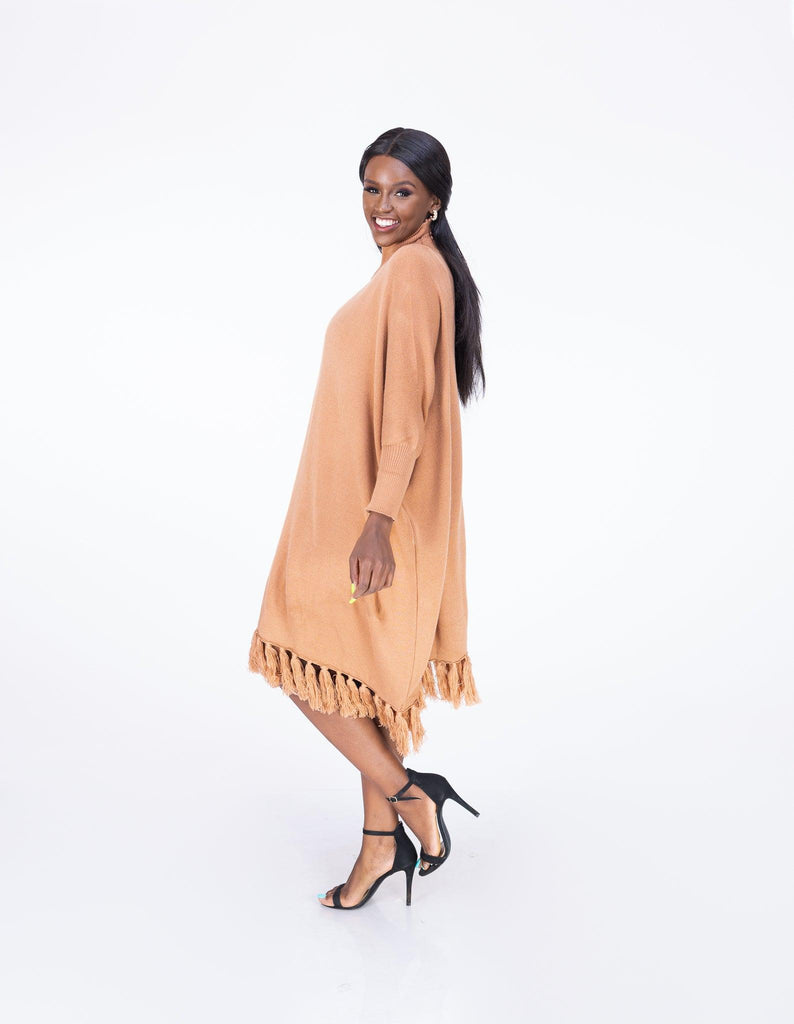 Buy Latest Romani Knit DRESS MOCHA |Light Brown TAN online Women's fashion Styles -Ikojn Westlands Nairobi Kenya